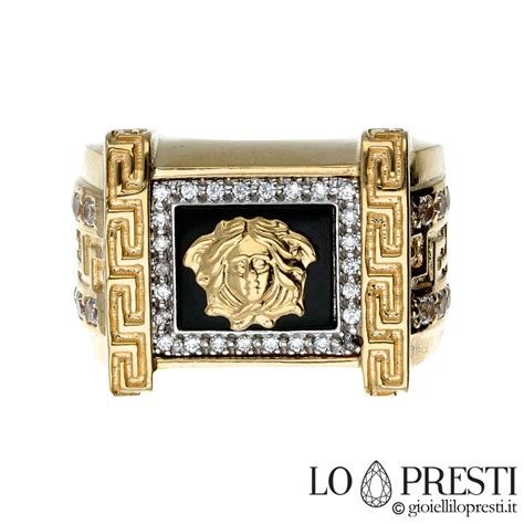 anelli uomo versace|Anello Versace .